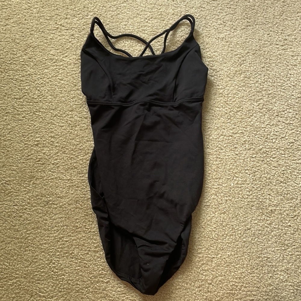 Leotard with open back